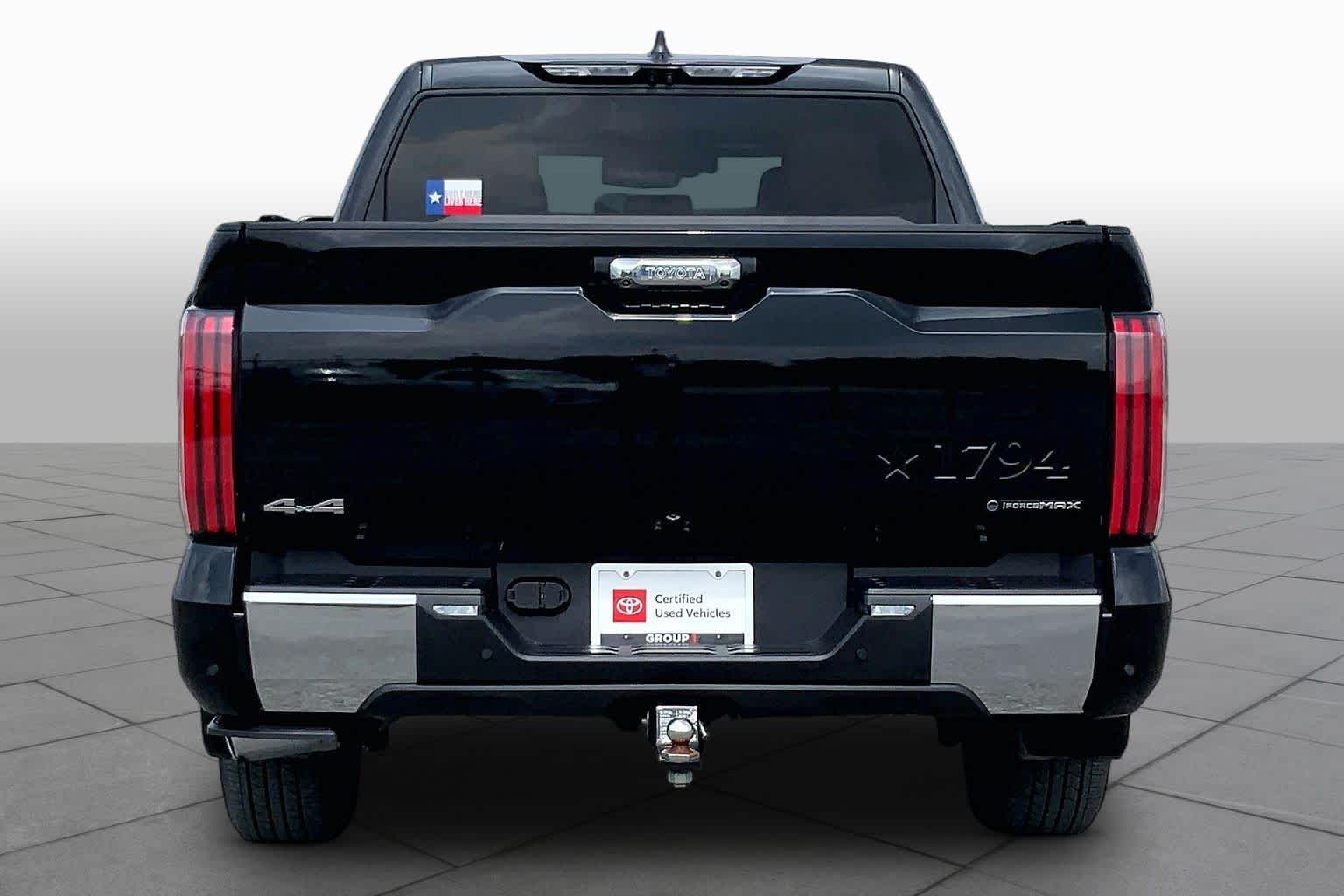 2025 Toyota Tundra 1794 Edition Hybrid Midnight Black Metallic at Group 1 Toyota Southwest