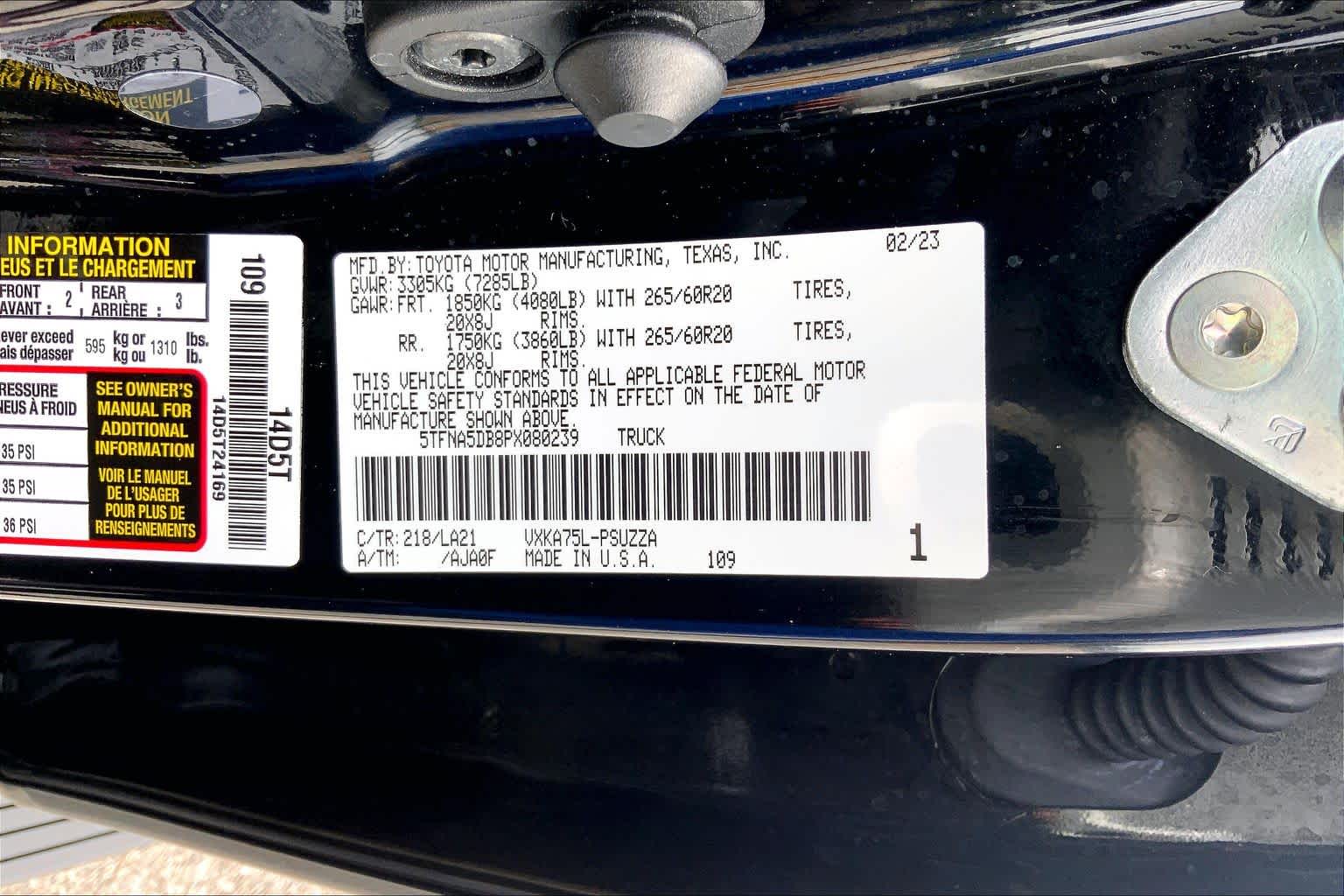 2023 Toyota Tundra photo 36 of 36