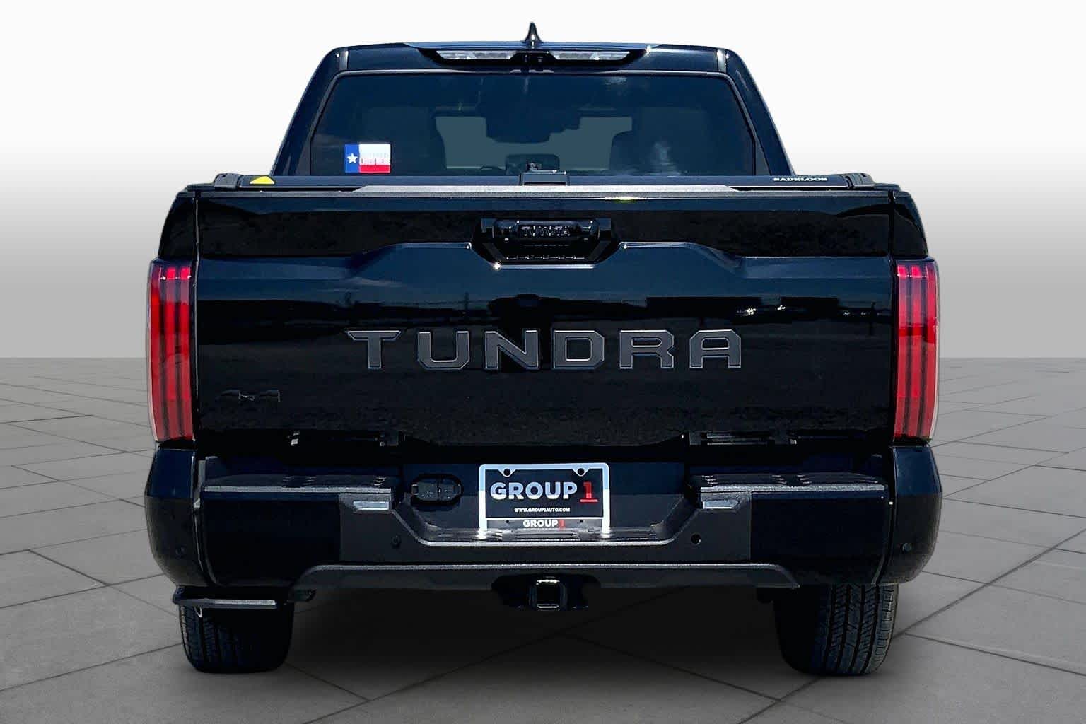 2024 Toyota Tundra Platinum Hybrid Midnight Black Metallic at Group 1 Toyota Southwest