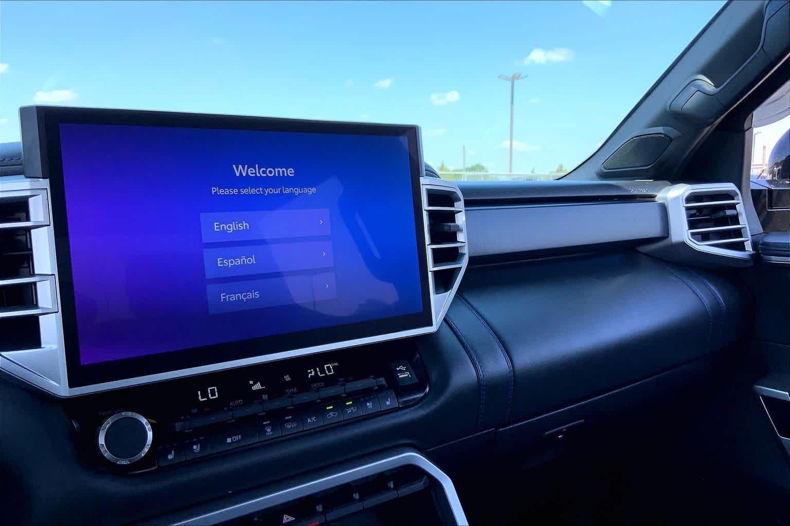 2024 Toyota Tundra Platinum Hybrid Midnight Black Metallic at Group 1 Toyota Southwest