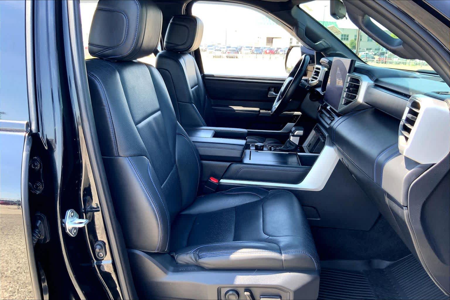 2024 Toyota Tundra Platinum Hybrid Midnight Black Metallic at Group 1 Toyota Southwest