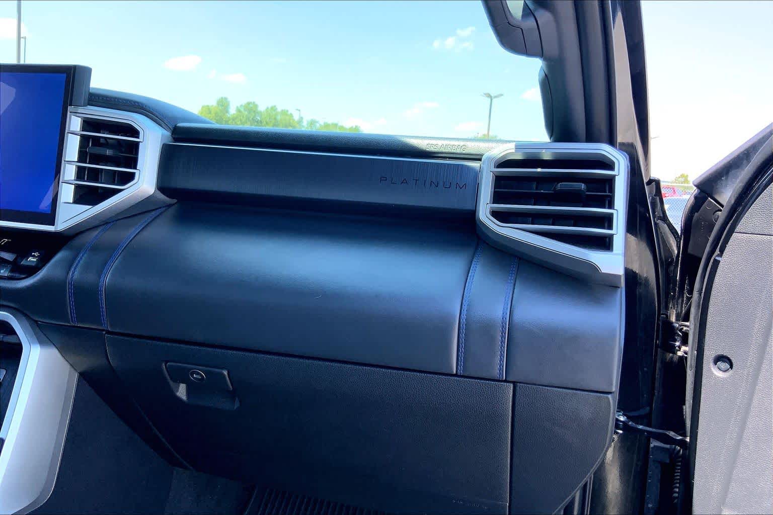 2024 Toyota Tundra Platinum Hybrid Midnight Black Metallic at Group 1 Toyota Southwest