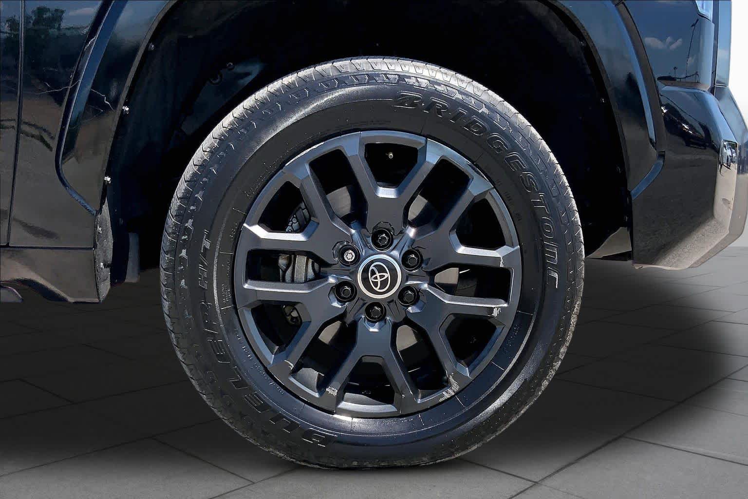 2024 Toyota Tundra Platinum Hybrid Midnight Black Metallic at Group 1 Toyota Southwest