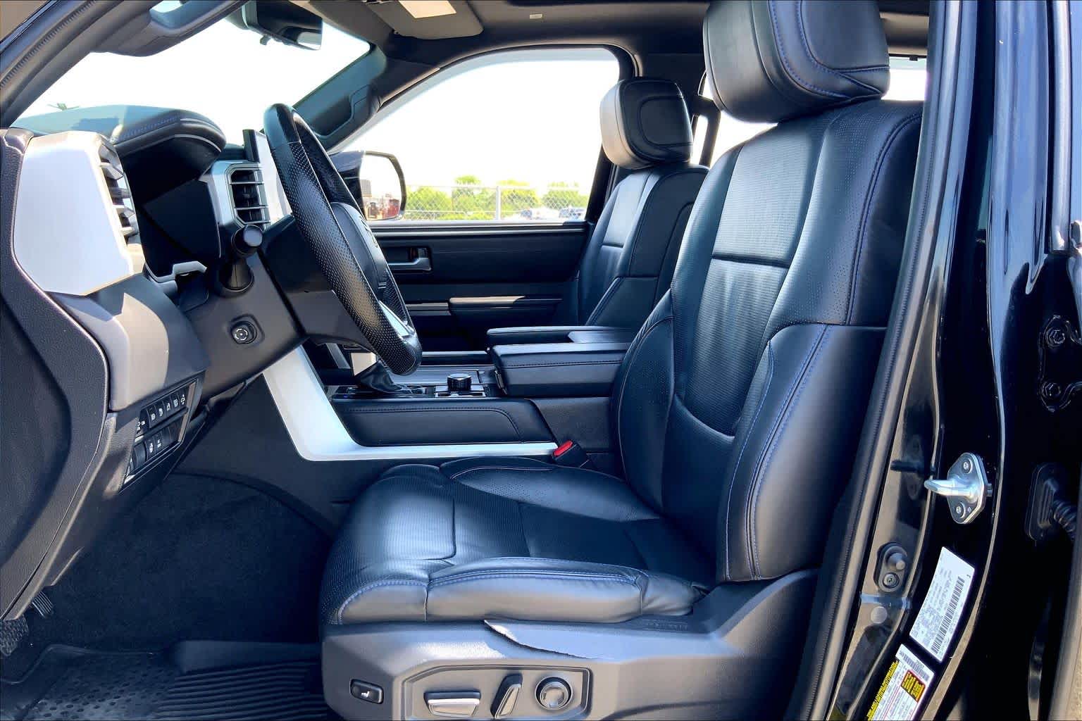 2024 Toyota Tundra Platinum Hybrid Midnight Black Metallic at Group 1 Toyota Southwest