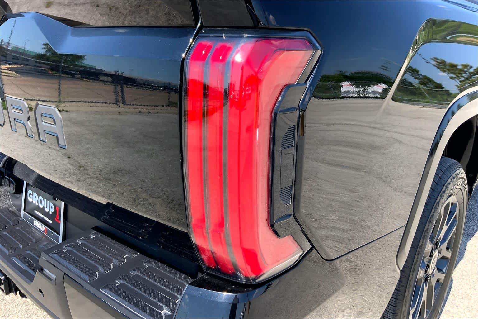 2024 Toyota Tundra Platinum Hybrid Midnight Black Metallic at Group 1 Toyota Southwest