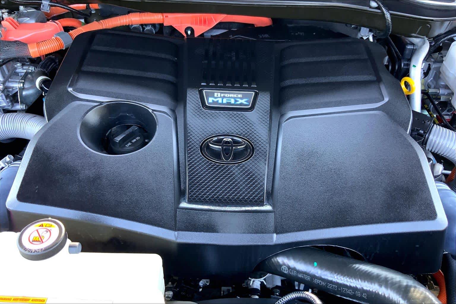 2024 Toyota Tundra Platinum Hybrid Midnight Black Metallic at Group 1 Toyota Southwest