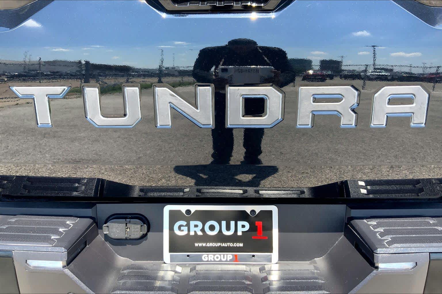 2024 Toyota Tundra Platinum Hybrid Midnight Black Metallic at Group 1 Toyota Southwest