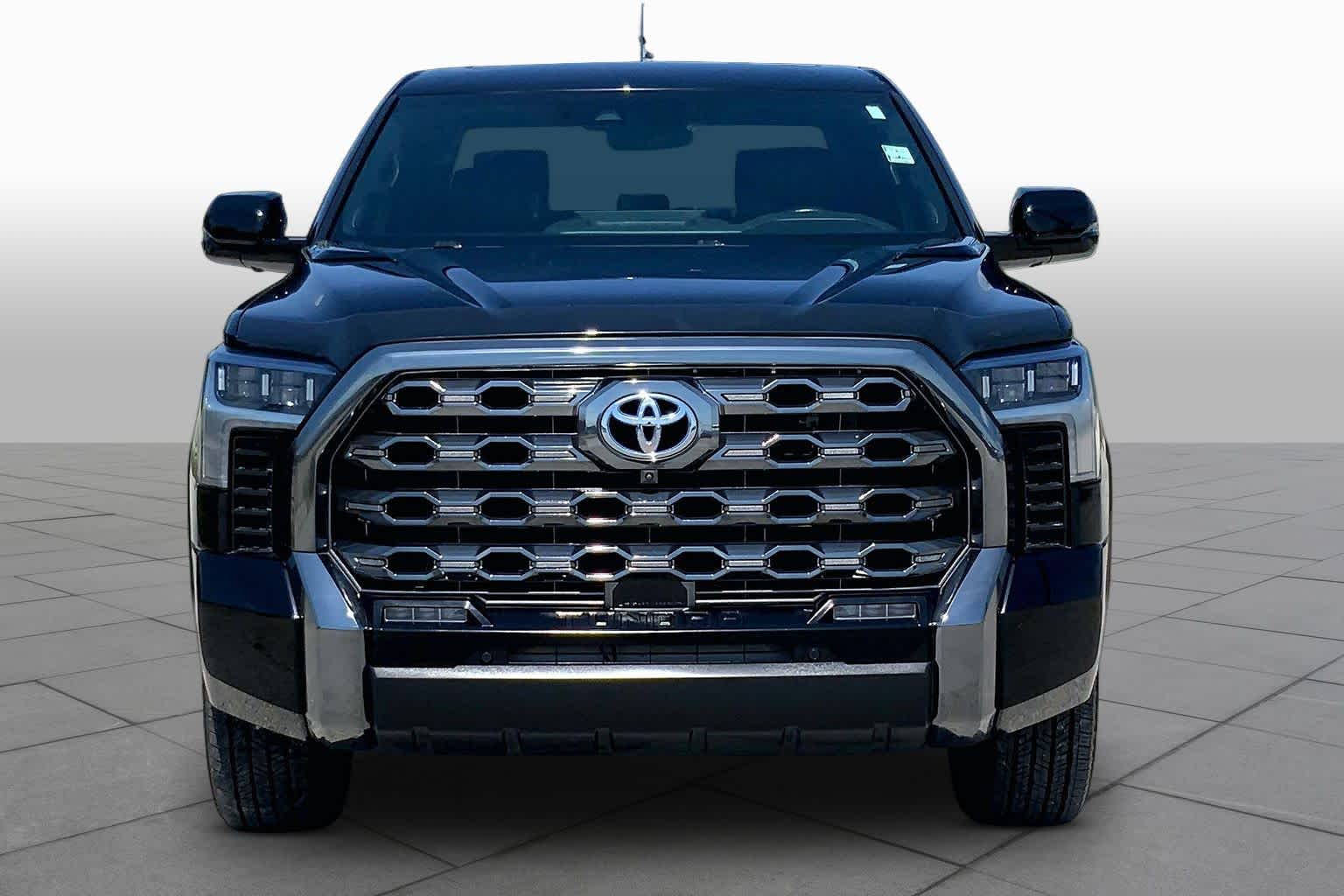 2024 Toyota Tundra Platinum Hybrid Midnight Black Metallic at Group 1 Toyota Southwest