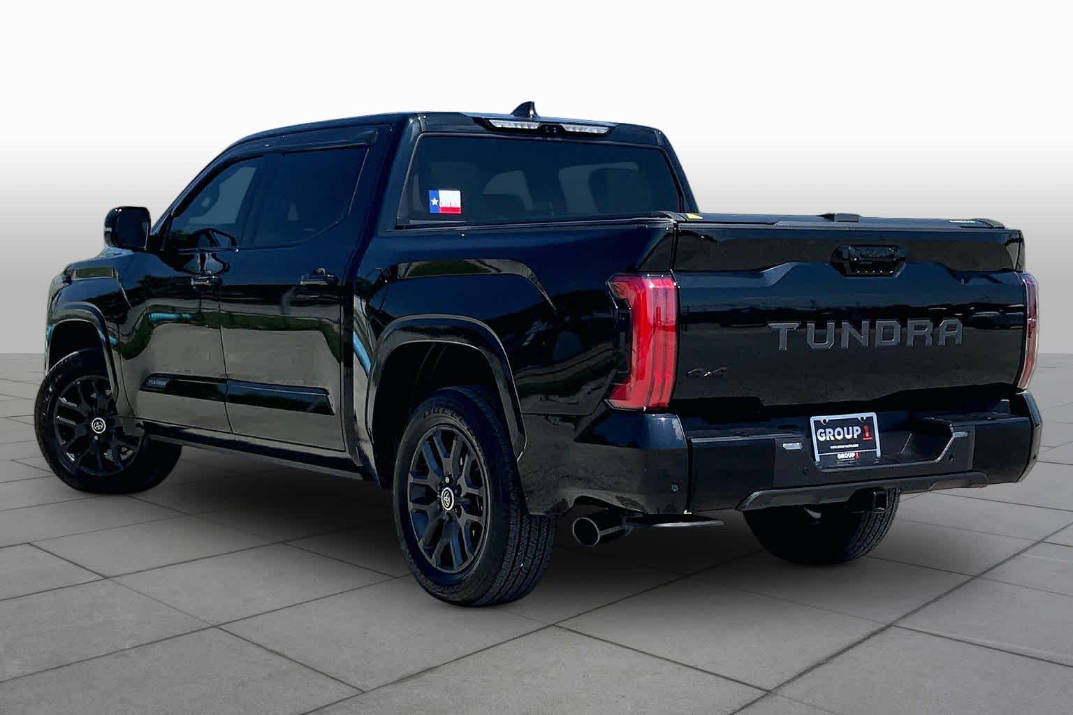 2024 Toyota Tundra Platinum Hybrid Midnight Black Metallic at Group 1 Toyota Southwest