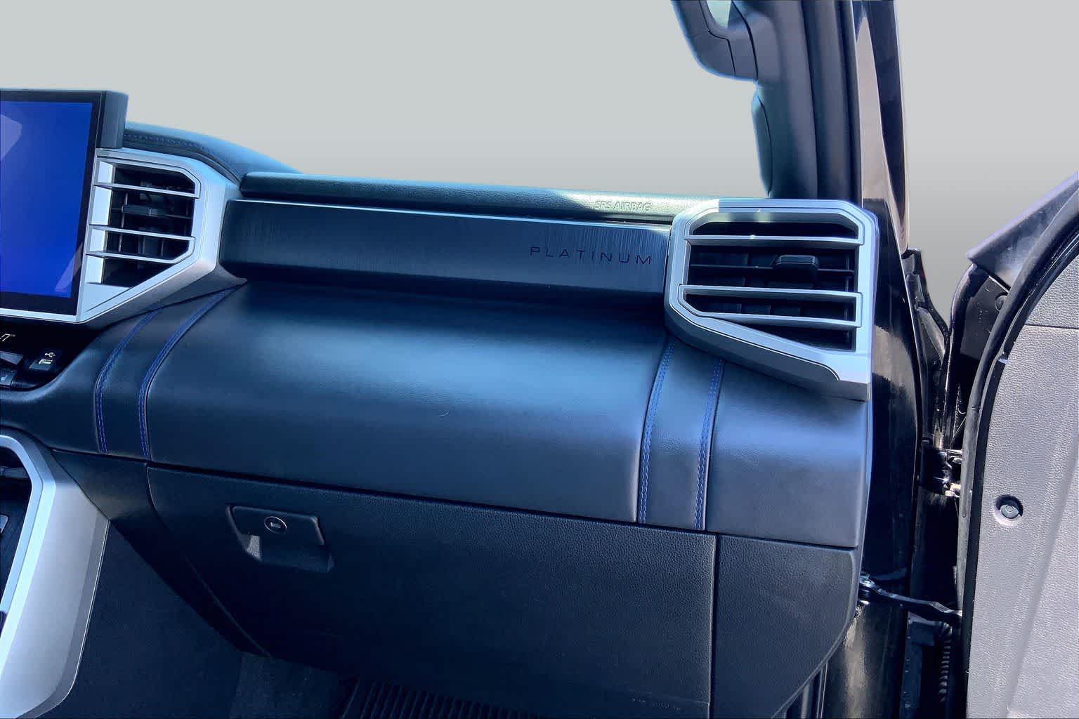 2024 Toyota Tundra Platinum Hybrid Midnight Black Metallic at Group 1 Toyota Southwest