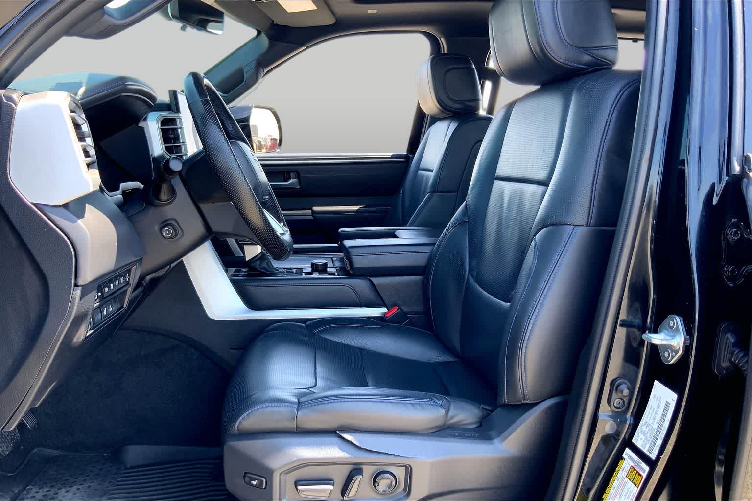 2024 Toyota Tundra Platinum Hybrid Midnight Black Metallic at Group 1 Toyota Southwest