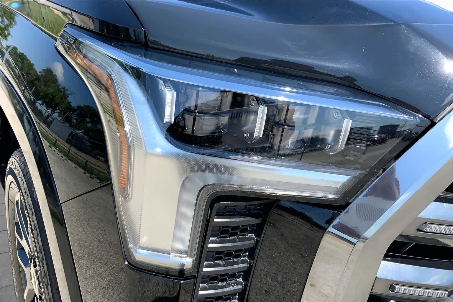 2024 Toyota Tundra Platinum Hybrid Midnight Black Metallic at Group 1 Toyota Southwest