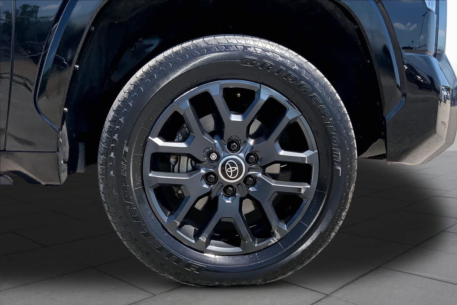 2024 Toyota Tundra Platinum Hybrid Midnight Black Metallic at Group 1 Toyota Southwest
