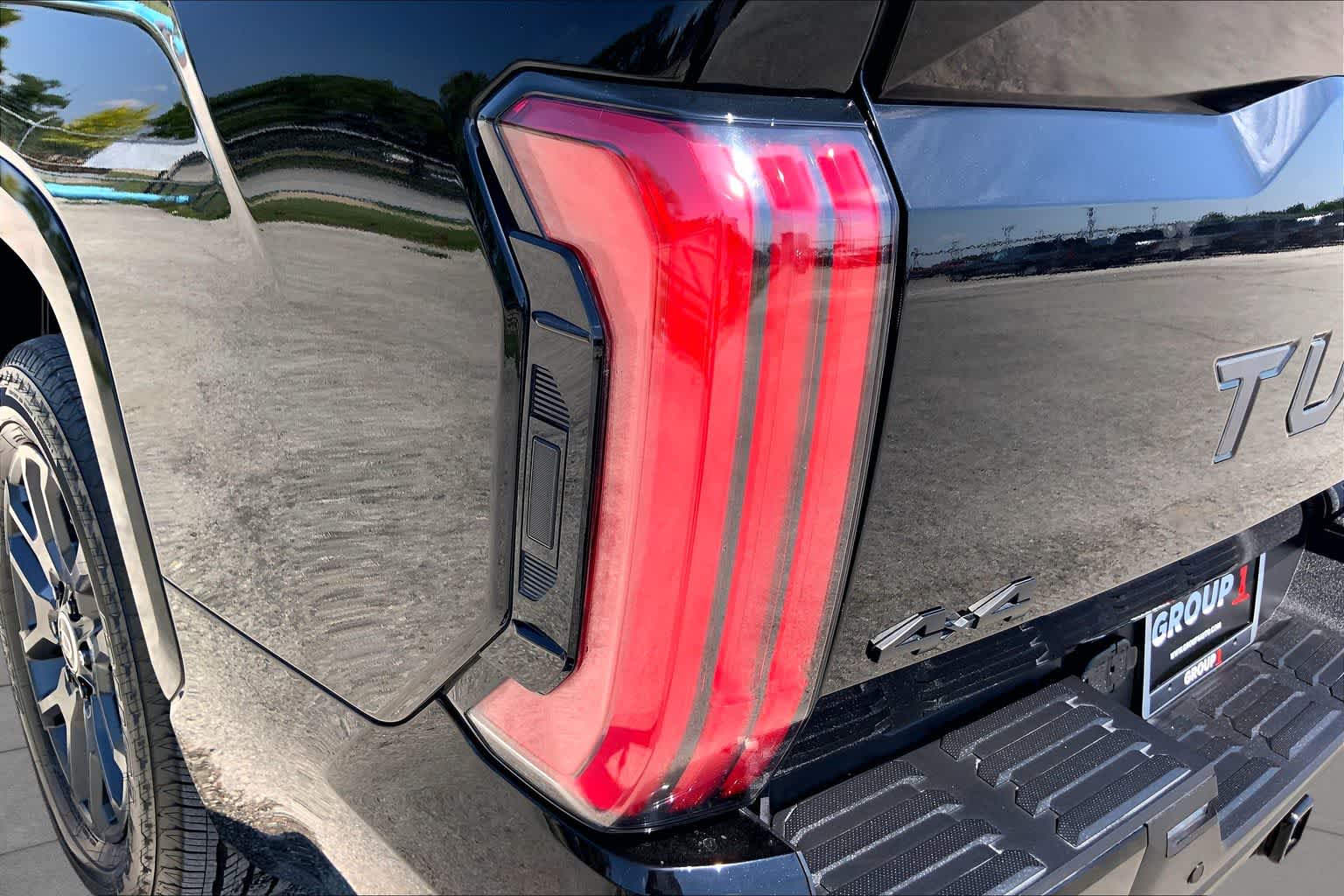 2024 Toyota Tundra Platinum Hybrid Midnight Black Metallic at Group 1 Toyota Southwest