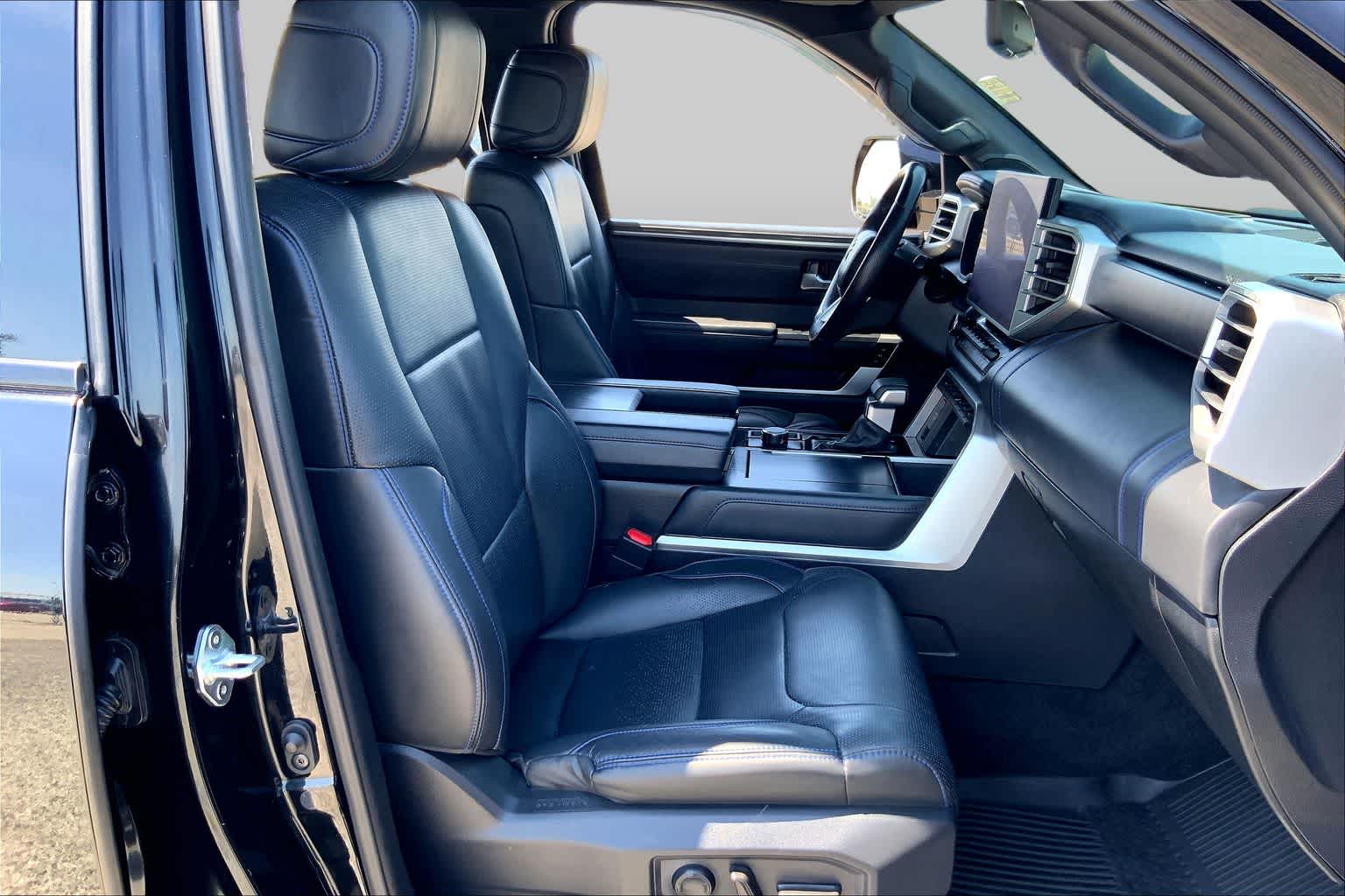 2024 Toyota Tundra Platinum Hybrid Midnight Black Metallic at Group 1 Toyota Southwest