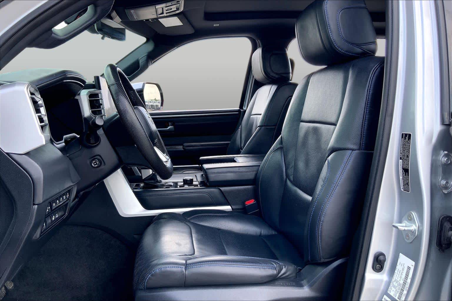 2024 Toyota Tundra Platinum Hybrid Celestial Silver Metallic at Group 1 Toyota Southwest