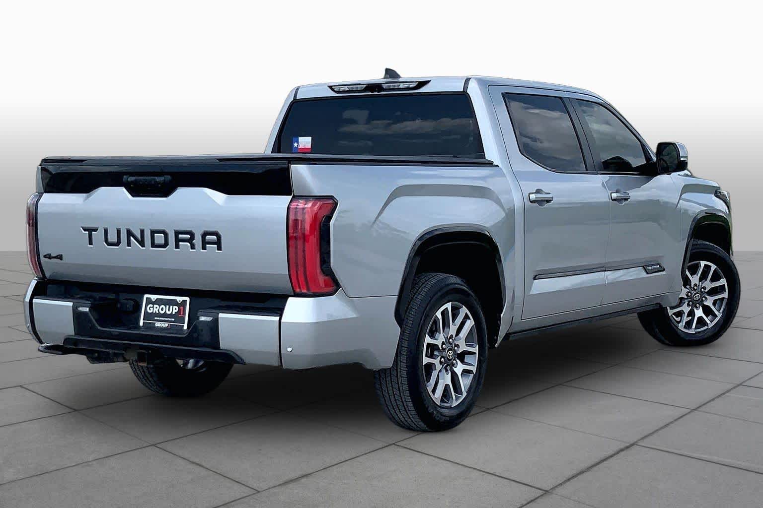 2024 Toyota Tundra Platinum Hybrid Celestial Silver Metallic at Group 1 Toyota Southwest