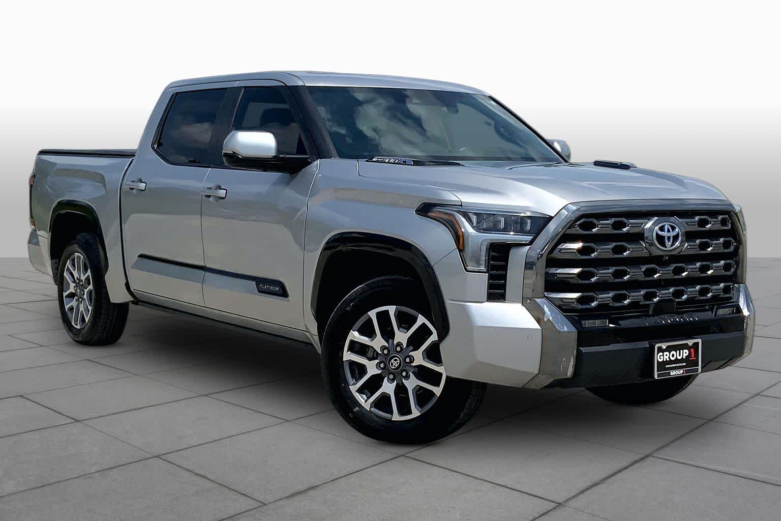 2024 Toyota Tundra Platinum Hybrid Celestial Silver Metallic at Group 1 Toyota Southwest