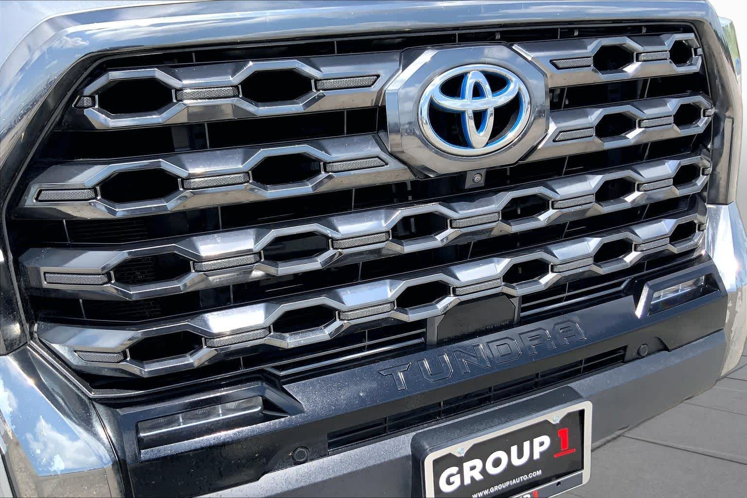 2024 Toyota Tundra Platinum Hybrid Celestial Silver Metallic at Group 1 Toyota Southwest