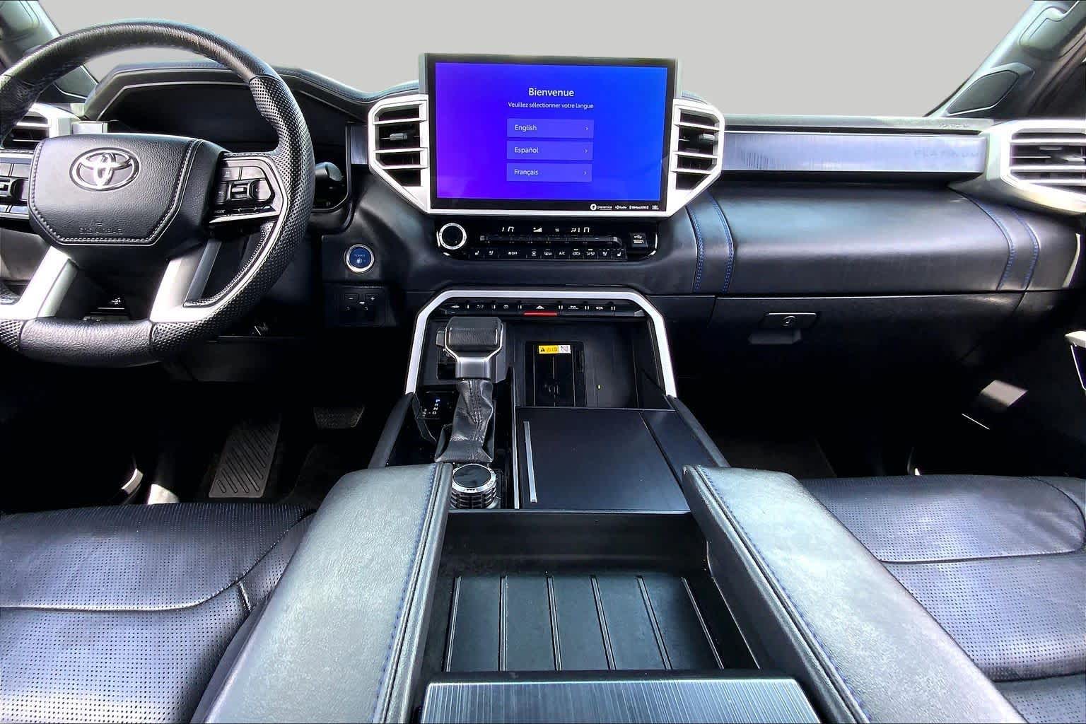 2024 Toyota Tundra Platinum Hybrid Celestial Silver Metallic at Group 1 Toyota Southwest
