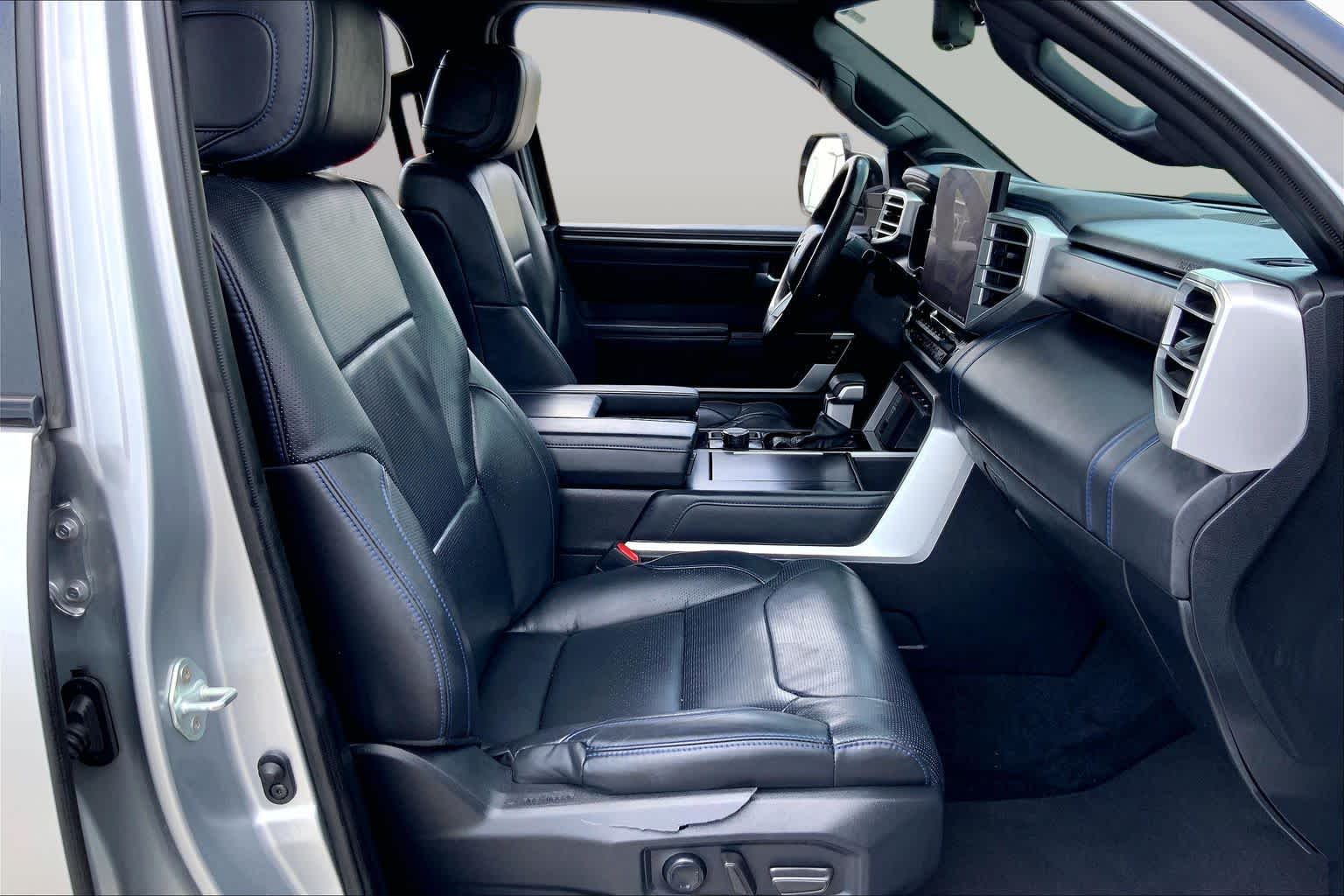 2024 Toyota Tundra Platinum Hybrid Celestial Silver Metallic at Group 1 Toyota Southwest