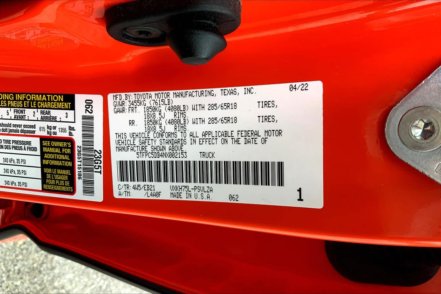 2022 Toyota Tundra TRD Pro Hybrid Solar Octane at Group 1 Toyota Southwest