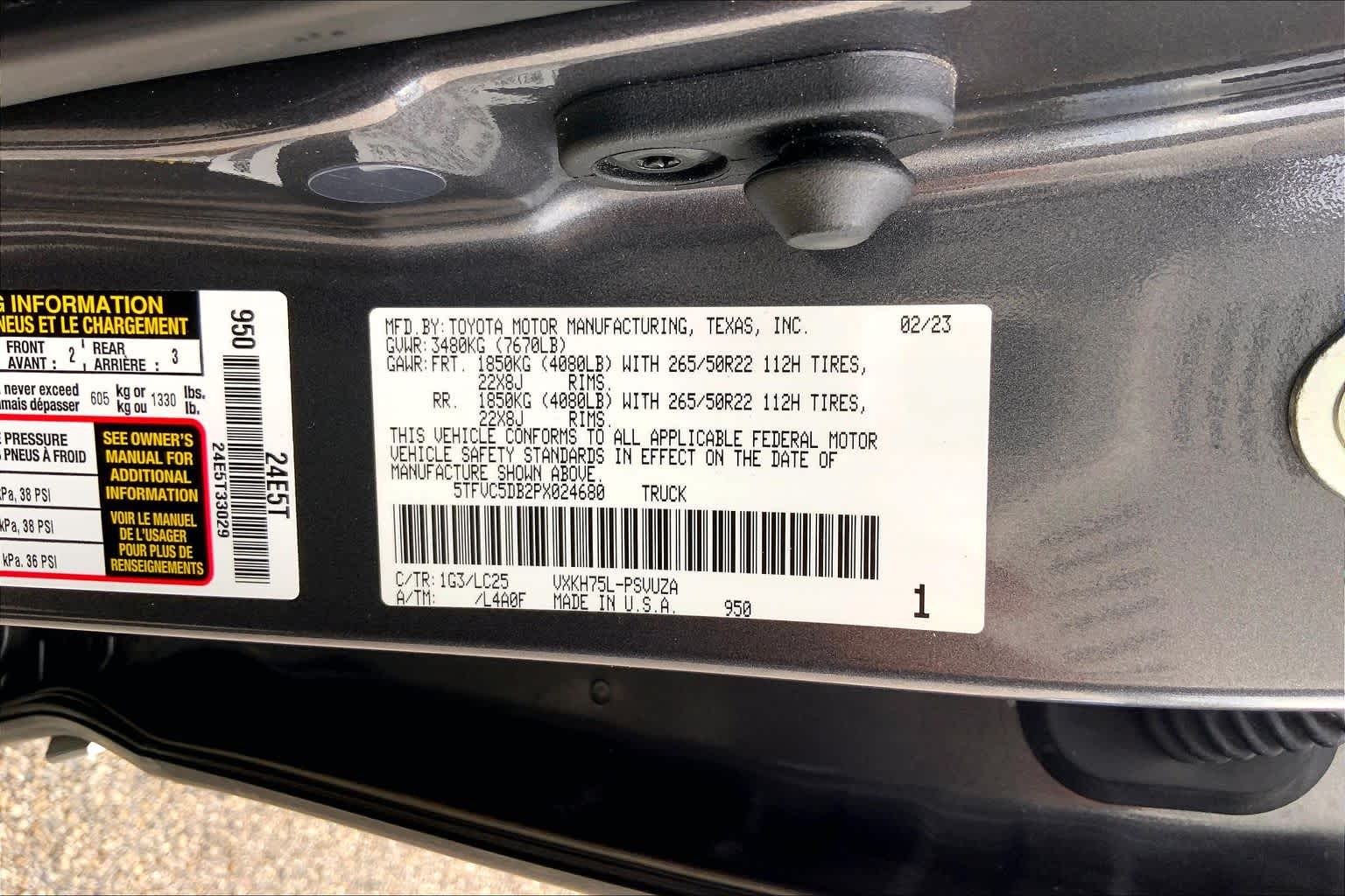 2023 Toyota Tundra Capstone Hybrid Magnetic Gray Metallic at Lexus Southwest Houston