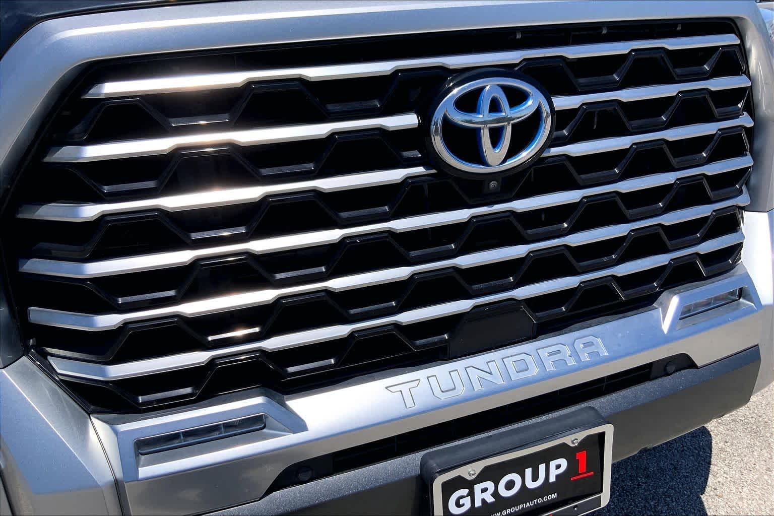 2023 Toyota Tundra Capstone Hybrid Celestial Silver Metallic at Group 1 GMC Buick South
