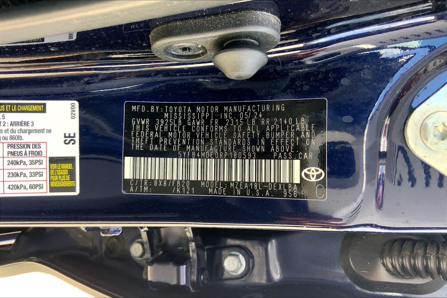 2024 Toyota Corolla LE Blueprint at Texan GMC Buick