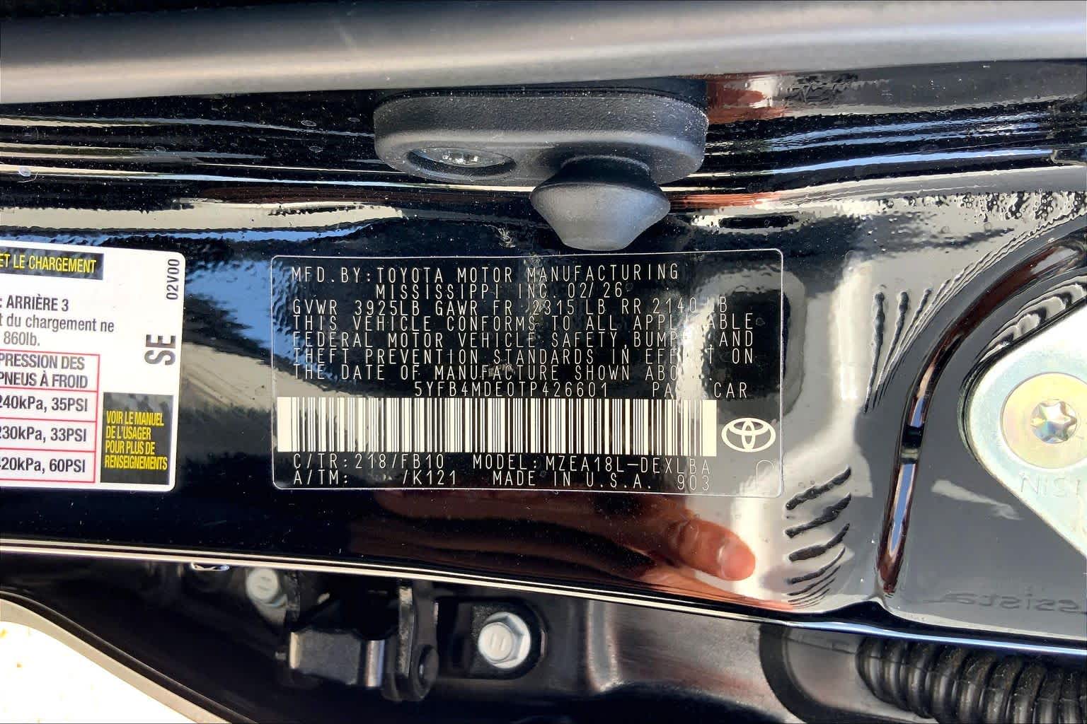 2026 Toyota Corolla LE Midnight Black Metallic at Group 1 Toyota Southwest