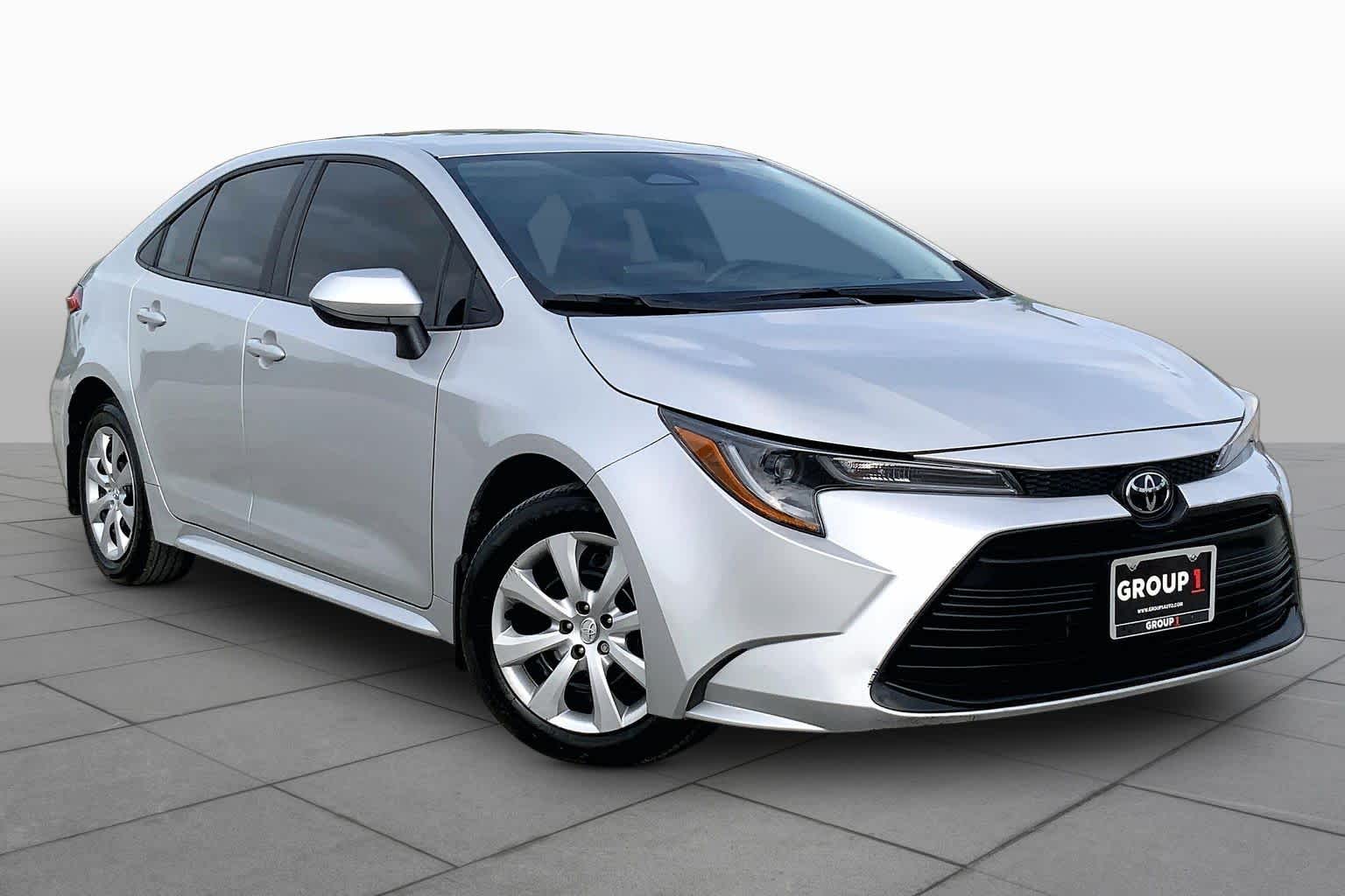 2025 Toyota Corolla LE Classic Silver Metallic at Group 1 Toyota Southwest