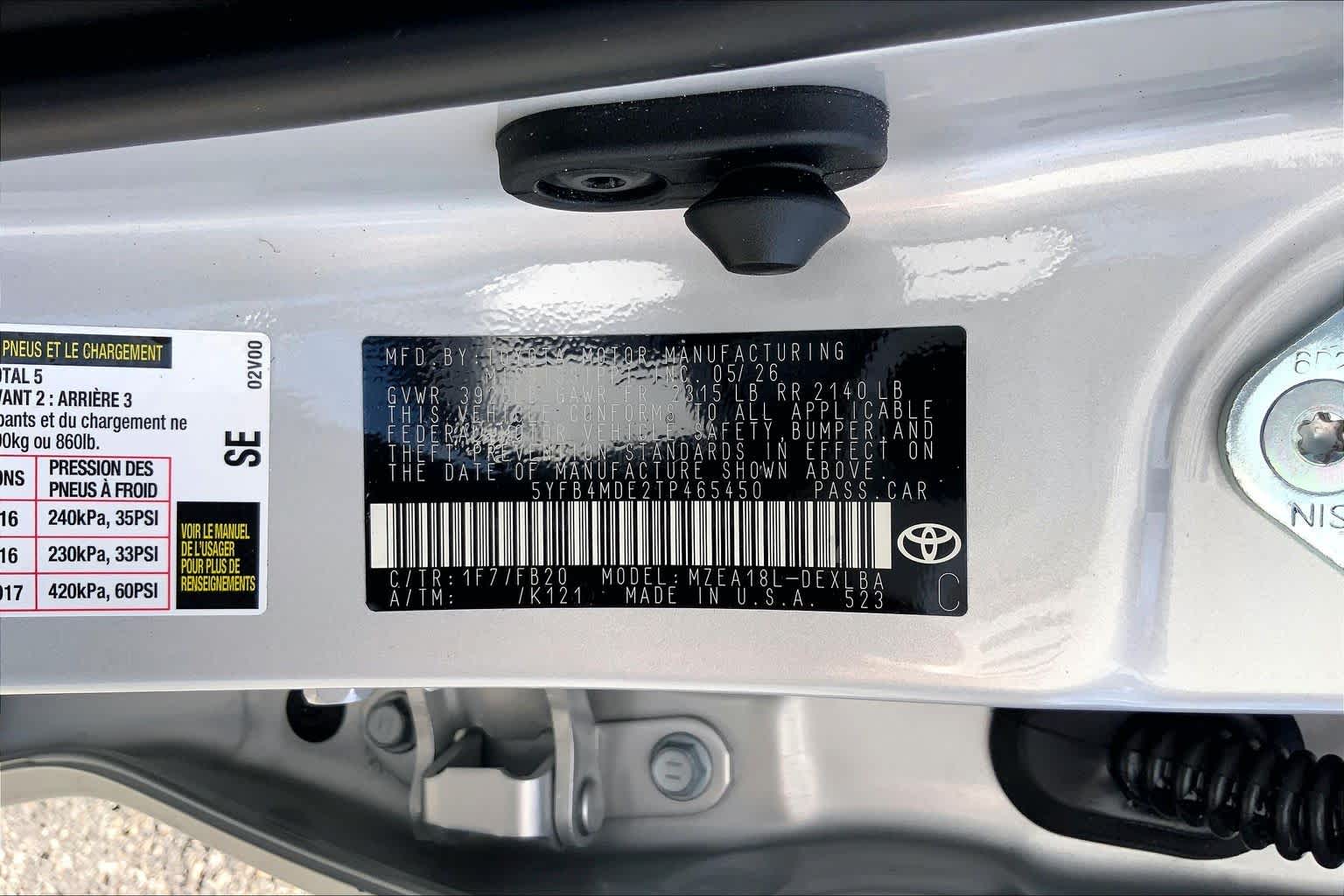 2026 Toyota Corolla LE Classic Silver Metallic at Honda of Clear Lake