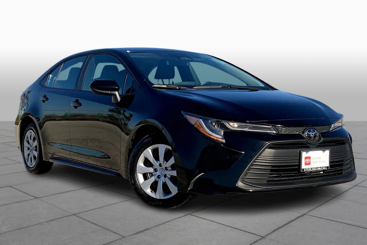 2023 Toyota Corolla LE Midnight Black Metallic at AutoNation Toyota Gulf Fwy