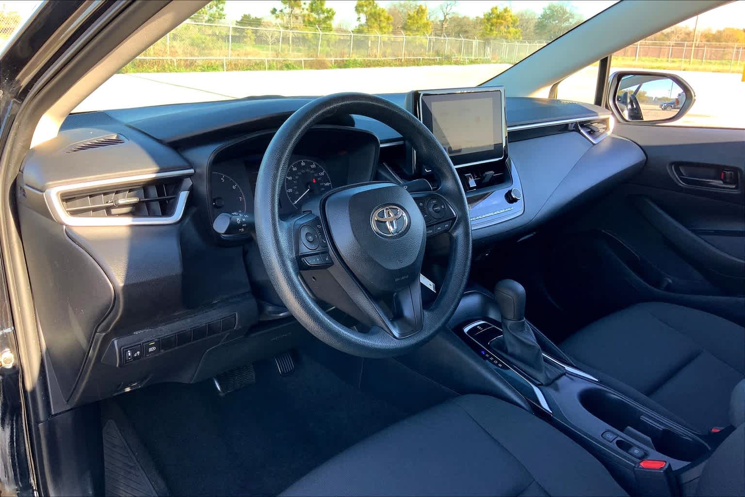 2023 Toyota Corolla LE Midnight Black Metallic at AutoNation Toyota Gulf Fwy