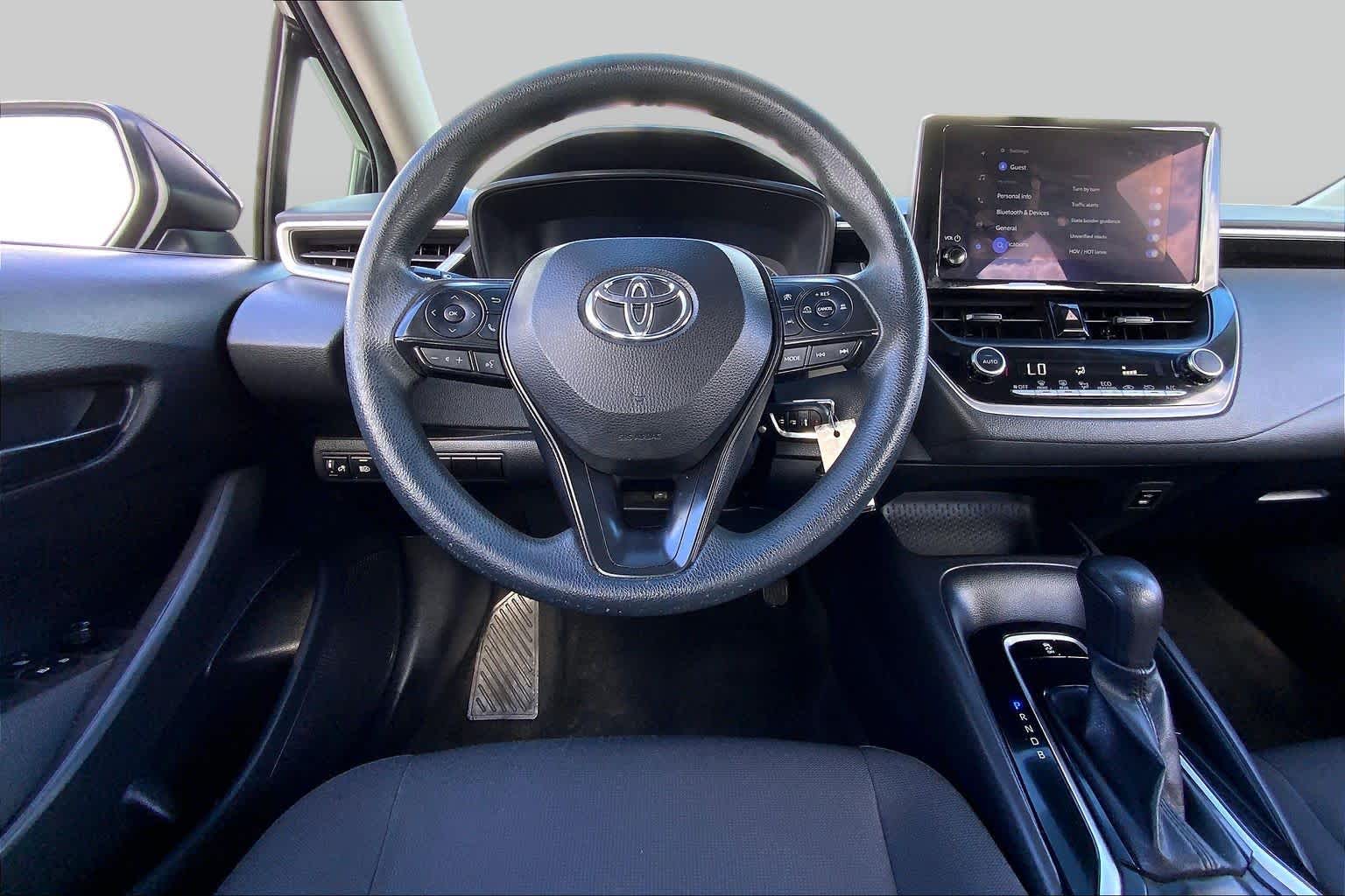 2023 Toyota Corolla LE Midnight Black Metallic at Westside Kia
