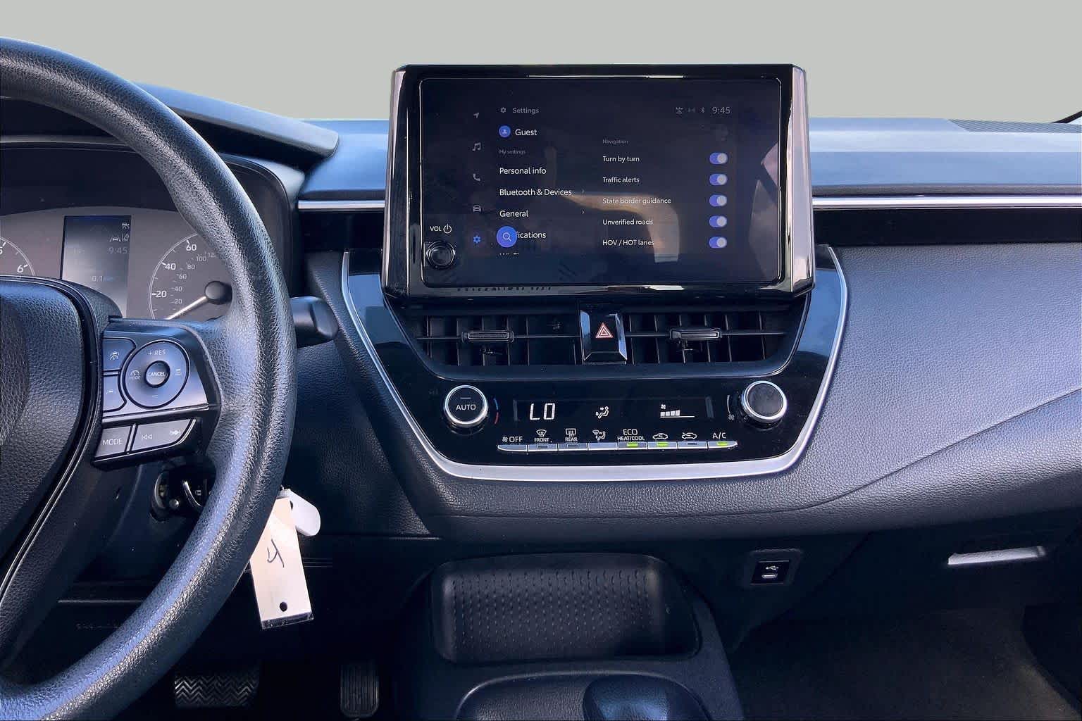 2023 Toyota Corolla LE Midnight Black Metallic at Westside Kia