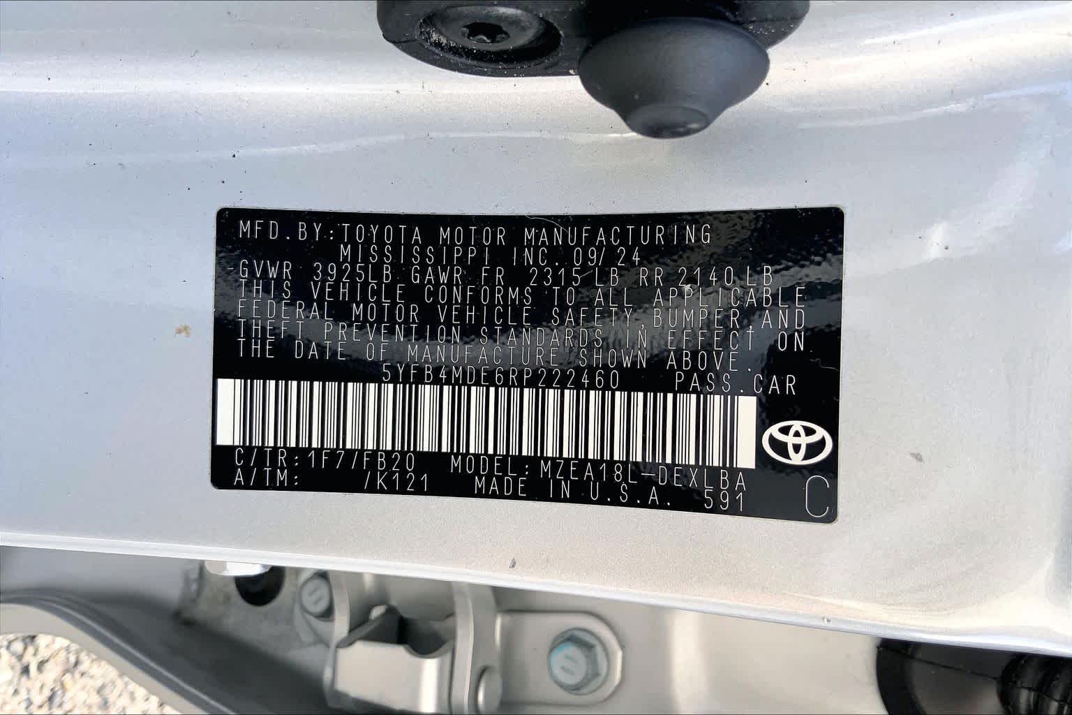 2024 Toyota Corolla LE Classic Silver Metallic at HGreg Houston