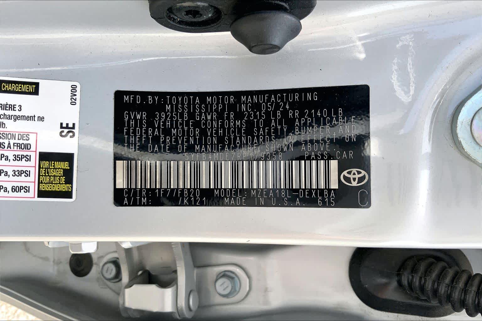 2024 Toyota Corolla LE Classic Silver Metallic at Group 1 Toyota Southwest