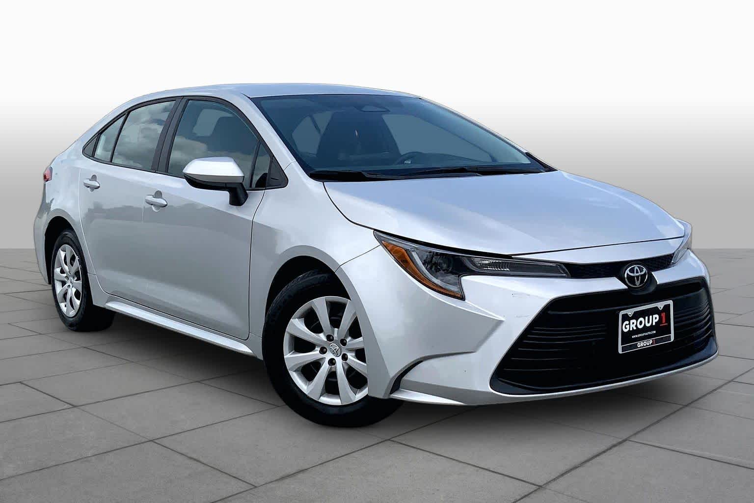 2024 Toyota Corolla LE Classic Silver Metallic at Group 1 Toyota Southwest