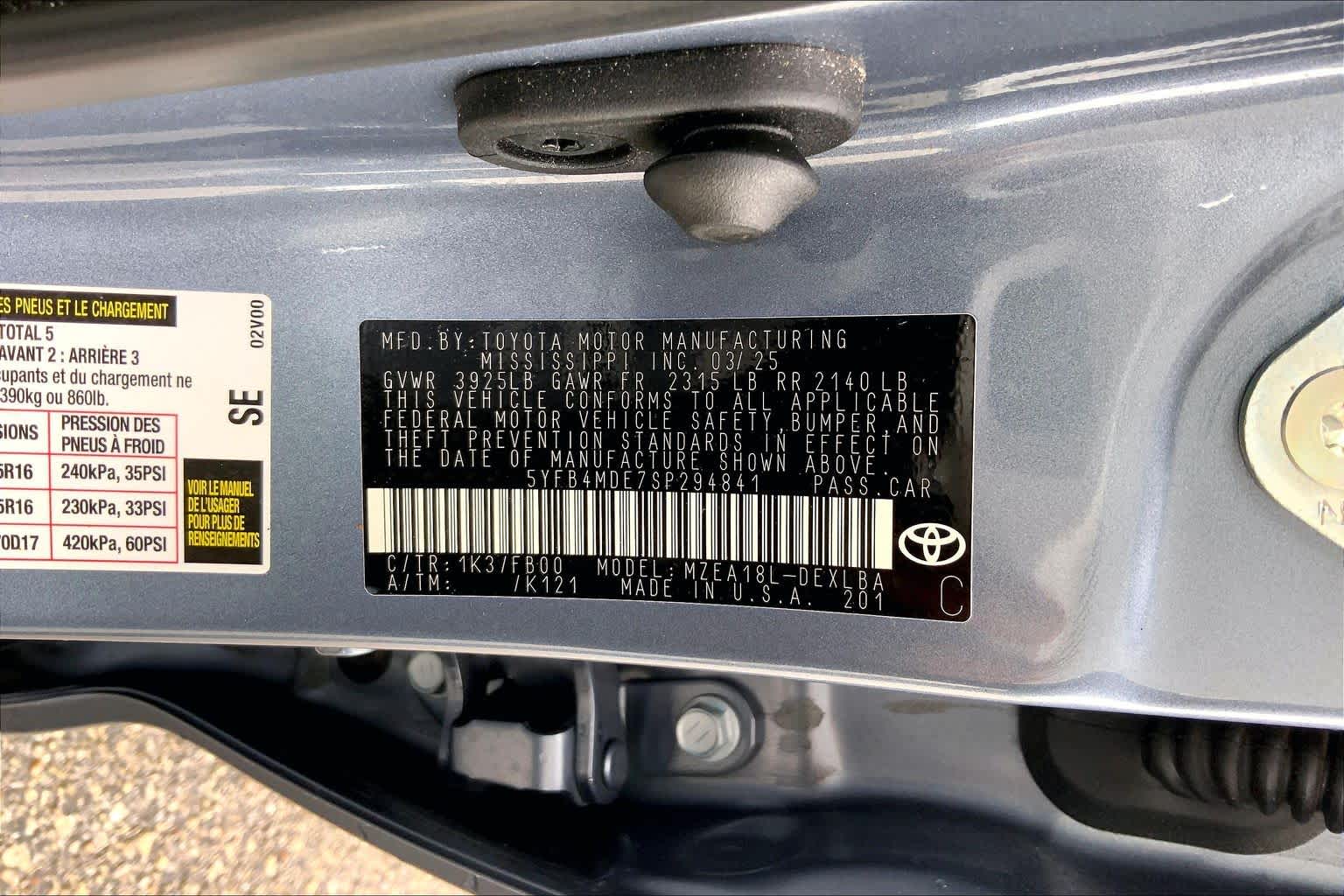 2025 Toyota Corolla LE Celestite at Group 1 Toyota Southwest