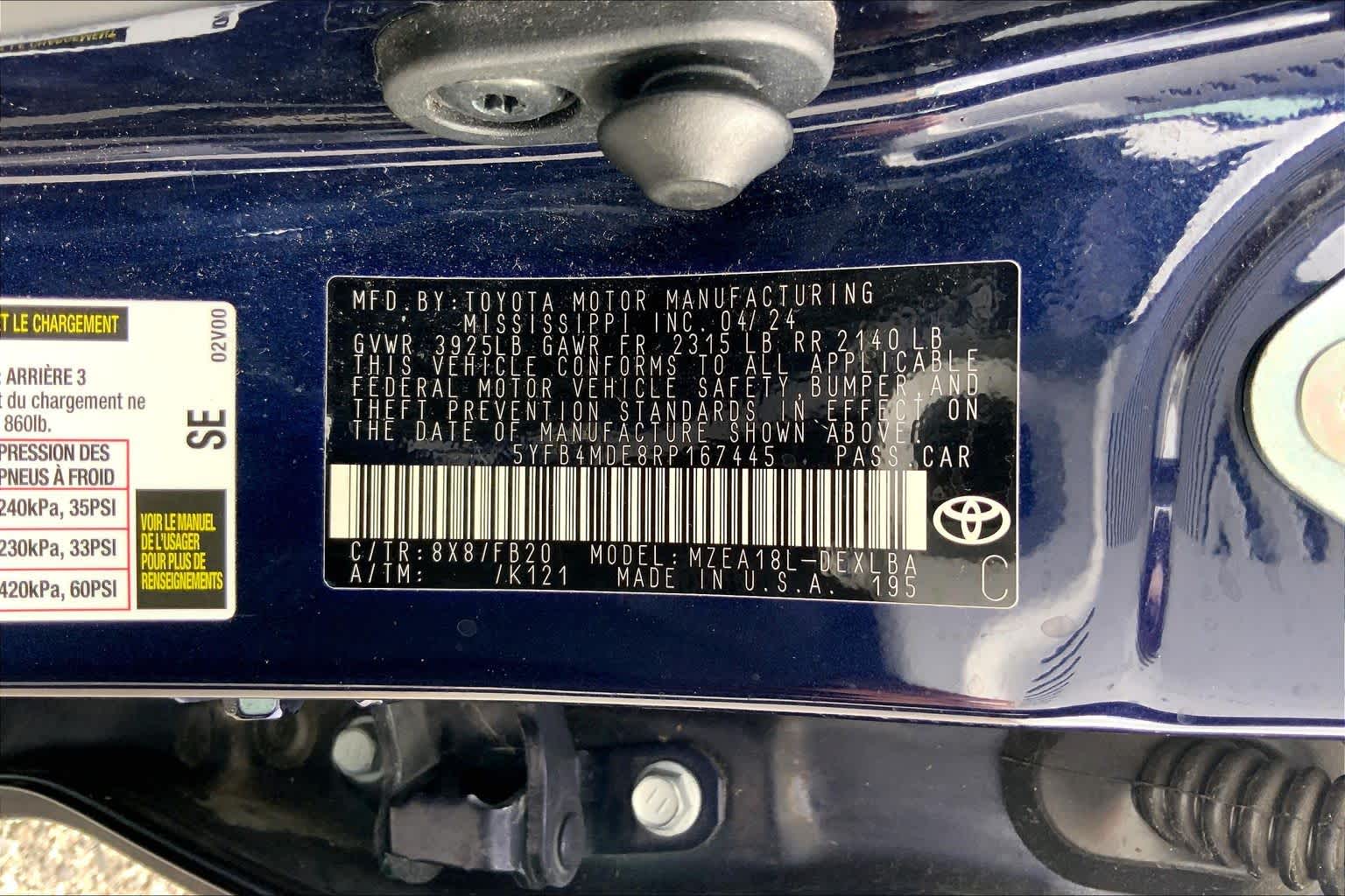 2024 Toyota Corolla LE Blueprint at AutoNation USA Houston