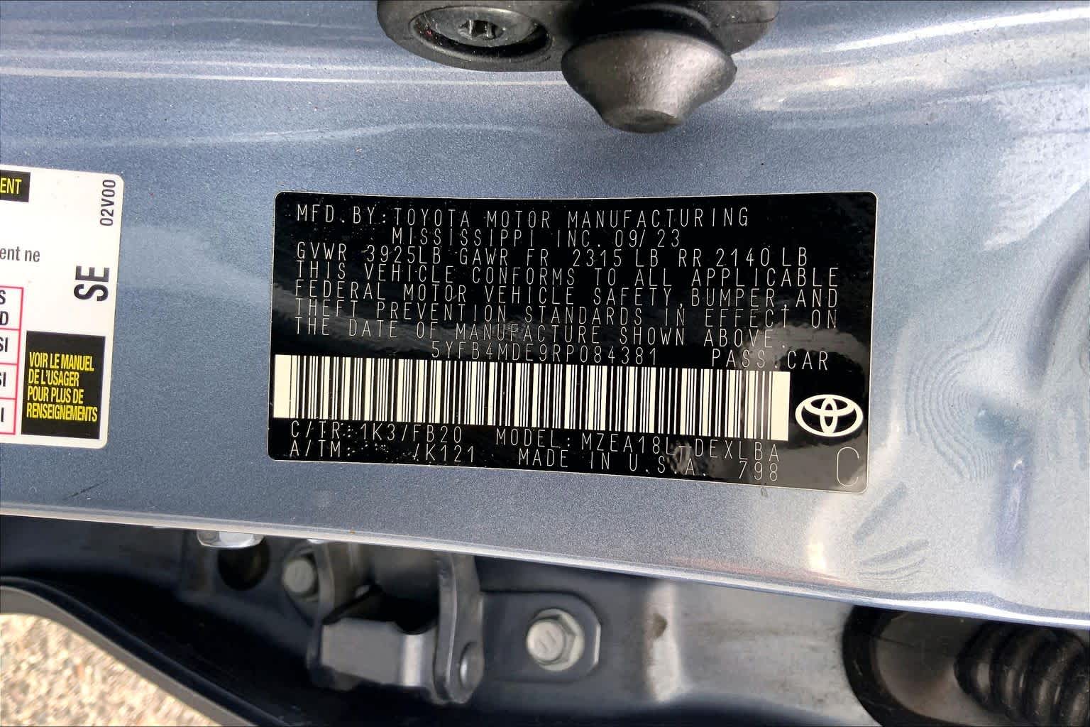 2024 Toyota Corolla LE Celestite at Lexus of Clear Lake