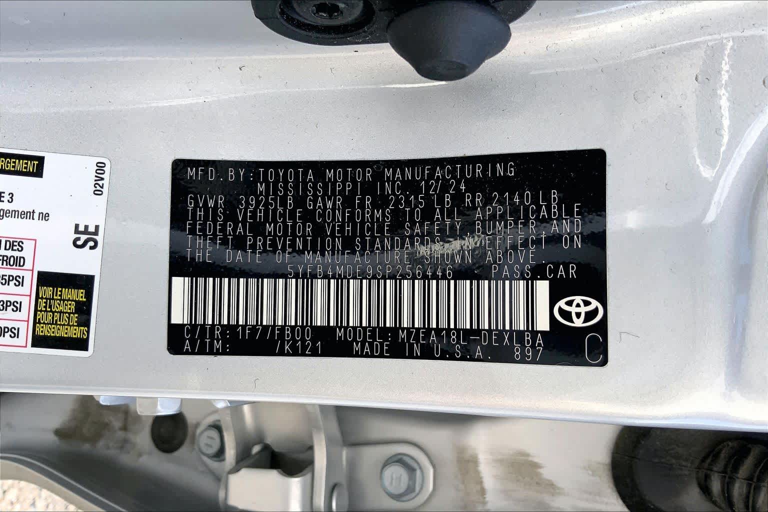 2025 Toyota Corolla LE Classic Silver Metallic at Davis Chevrolet
