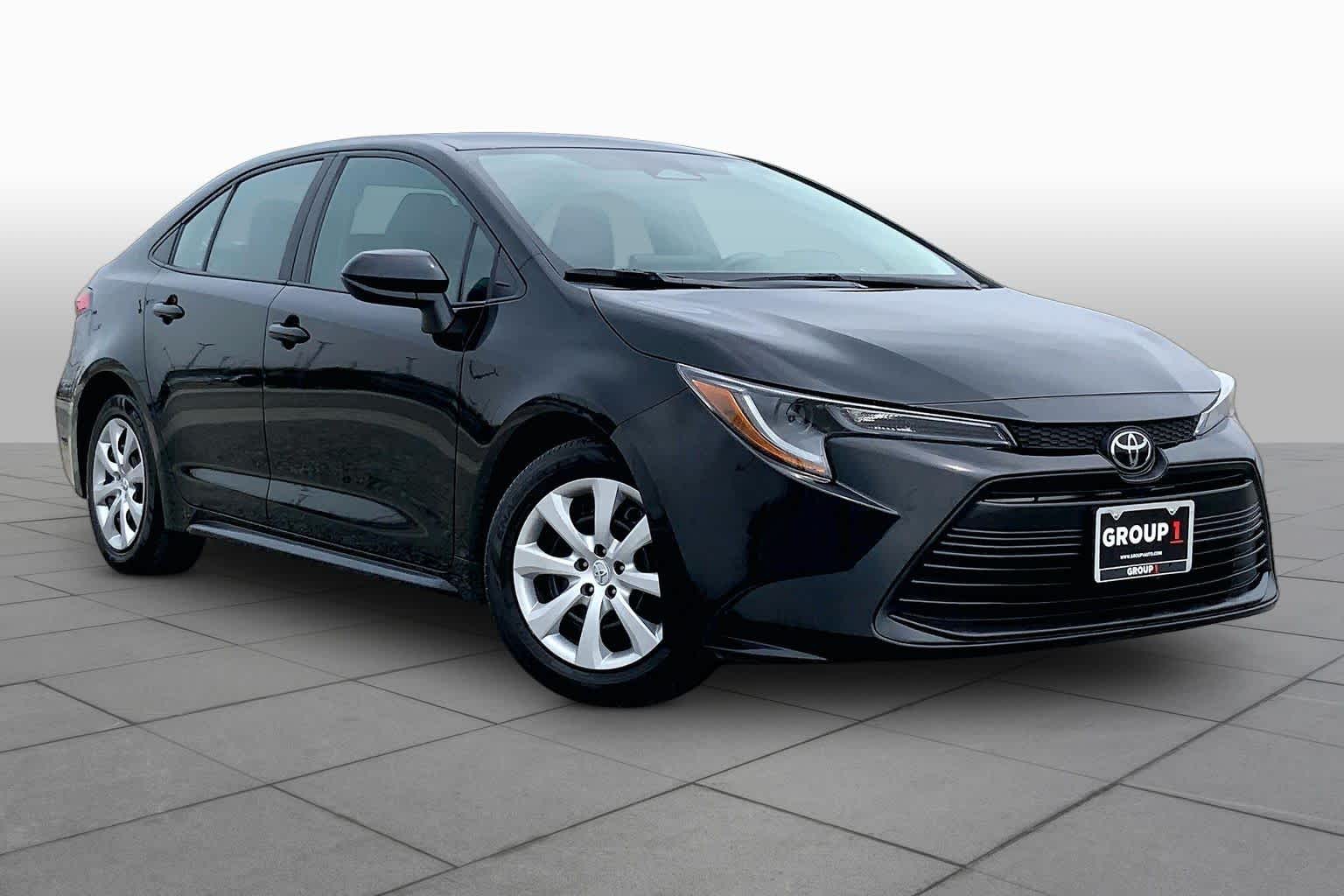 2024 Toyota Corolla LE Midnight Black Metallic at Group 1 Toyota Southwest