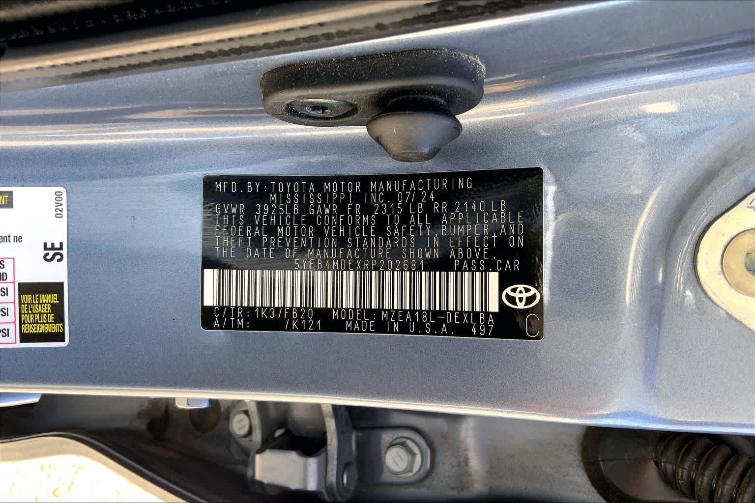2024 Toyota Corolla LE Celestite at Texan GMC Buick