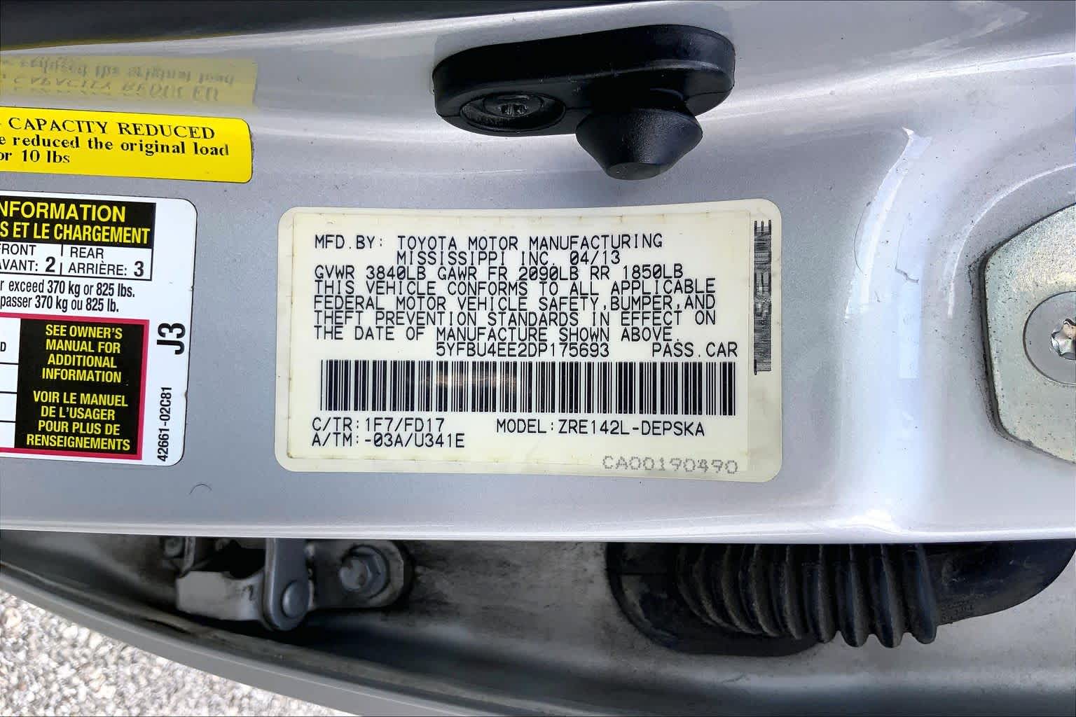 2013 Toyota Corolla S Classic Silver Metallic at Tomball Ford