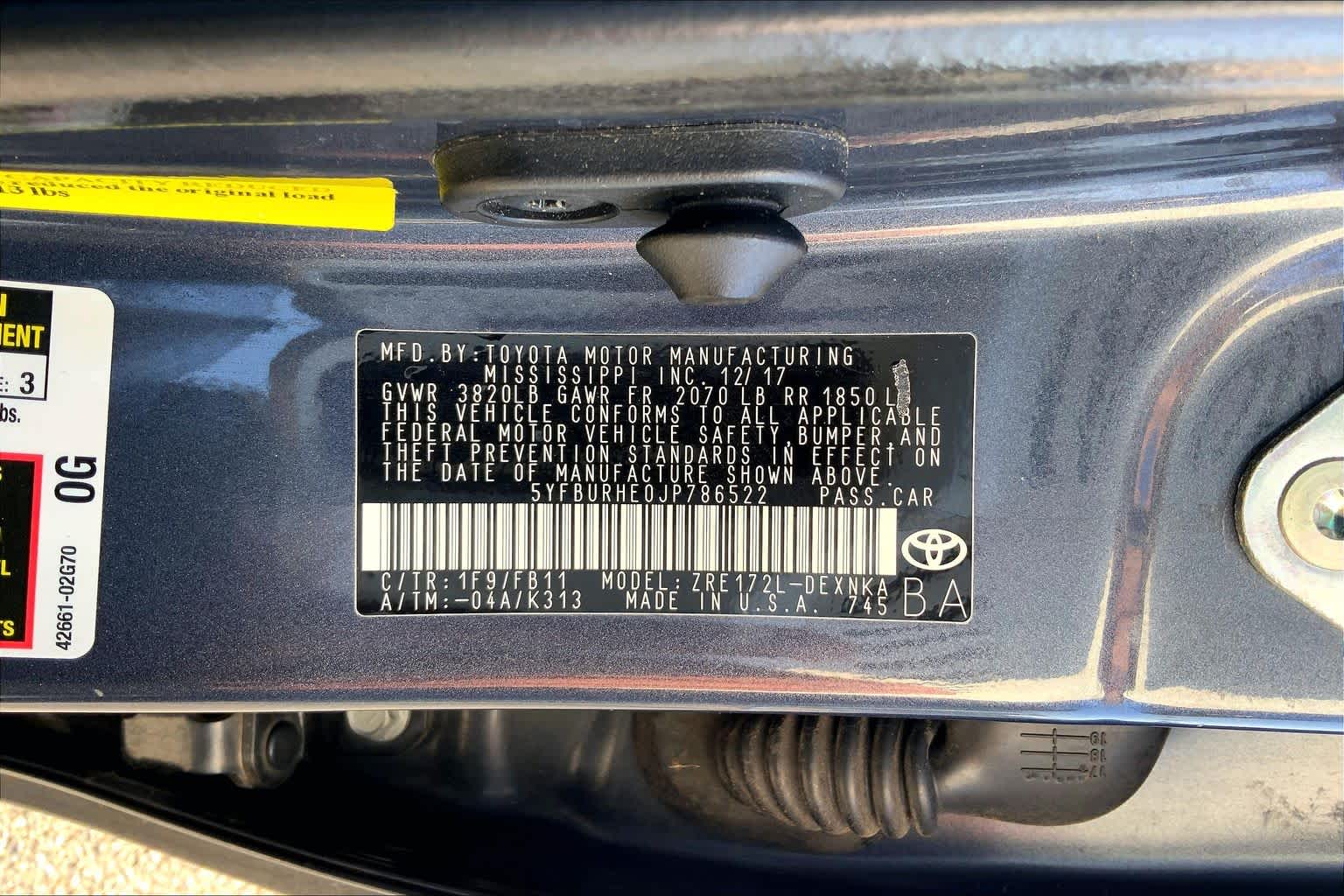 2018 Toyota Corolla LE Slate Metallic at Group 1 Toyota Southwest