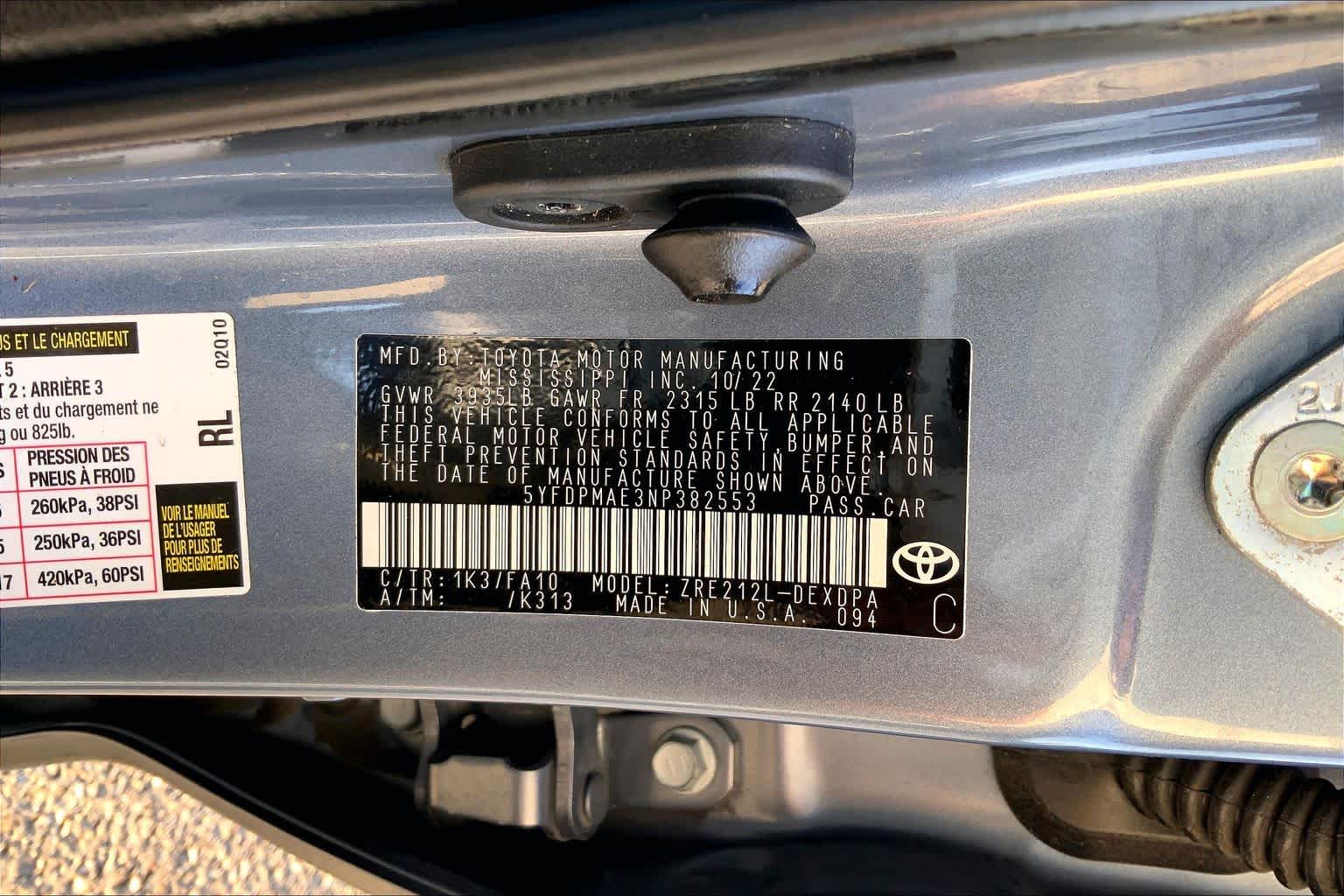 2022 Toyota Corolla L Celestite at Westside Kia
