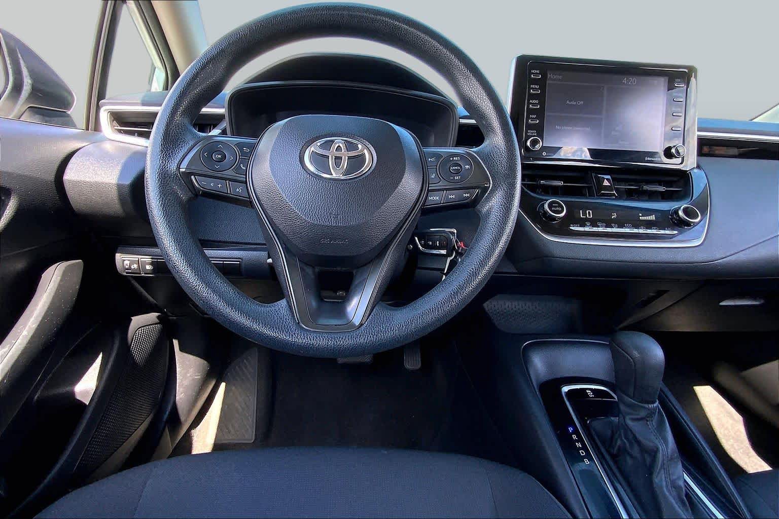 2021 Toyota Corolla LE Super White at AutoNation USA Katy
