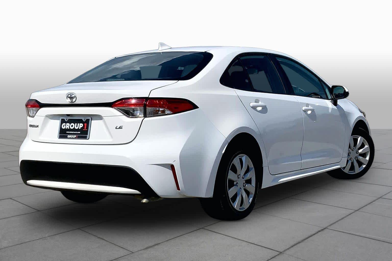 2021 Toyota Corolla LE Super White at AutoNation USA Katy
